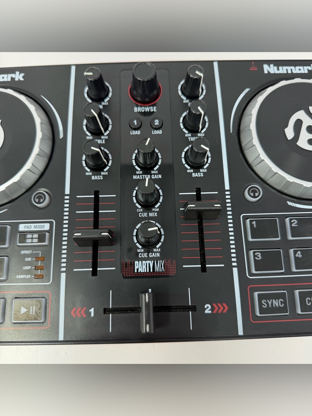 Numark Party Mix Double Deck Dj Controller Built In Light Show Complete In Box - Picture 5 of 14